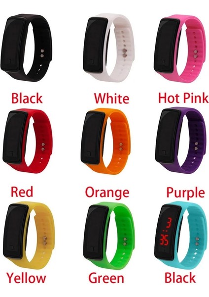 E Spor Izle Elektronik LED Dijital Saat Jöle Ultra-Ince LED Saat Erkekler Kadınlar Için Kare Ekran Spor Izle Relogio Masculino (Yurt Dışından) fırsatları