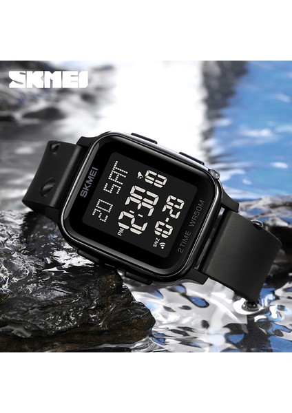 Altın Skmeı Elektronik Erkek Saatleri 2 Zaman Dijital Hareket Moda Izle Spor Geri Sayım Saati 50 M Su Geçirmez LED Işık Kol Saati (Yurt Dışından) modelleri