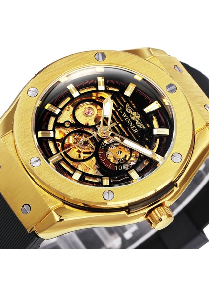 Sıyah R G Kazanan Saatler Erkek 2021 Otomatik Mekanik Izle Erkekler Lüks Üst Marka Kol Saati Glow Erkek Saat Montre Homme Luxe (Yurt Dışından) fiyatları