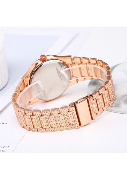 Gümüş Moda Lüks Bilezik Saatler Kadınlar Için Şık Bayanlar Altın Takvim Kadın Saatler Saat Reloj Mujer Montre Femme Relogio (Yurt Dışından) modelleri