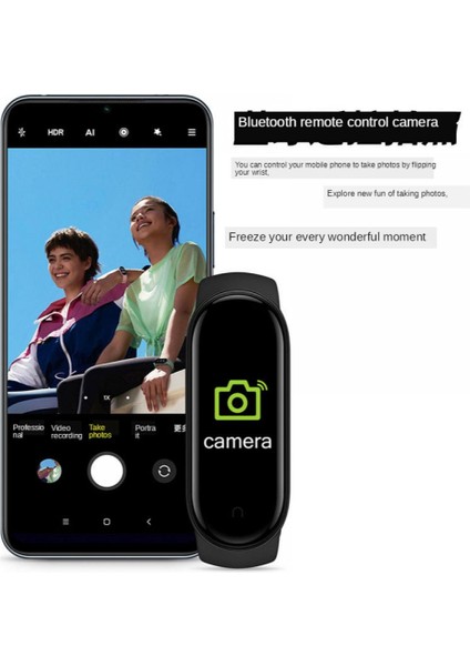 Siyah Cam Yeşil Akıllı Izle Kadın Erkek Silikon Kayış Kalori Adım Sayacı Nabız Monitörü Spor Fitness Izci Su Geçirmez Dijital Bilezik (Yurt Dışından)