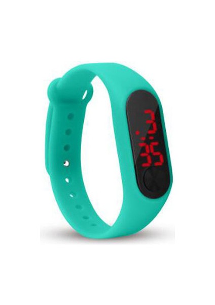 Nane Yeşil Çocuk Saatler Yeni LED Dijital Kol Saati Bilezik Çocuklar Açık Spor Izle Erkek Kız Elektronik Tarih Saati Reloj Infantil (Yurt Dışından)