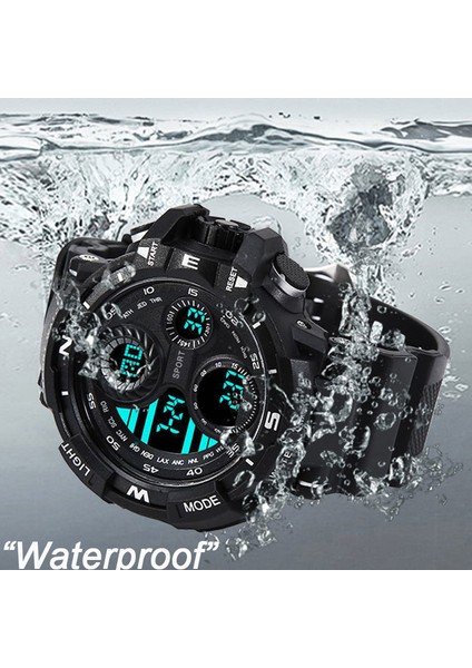 1-Siyah Altın Yıkaze Siyah Erkekler Için Dijital Saat Spor Saatler Su Geçirmez Açık Kronograf El Saati G Piyade Şok Öğrenci Kol Saati (Yurt Dışından) fırsatları