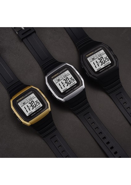 Altın Reloj Hombre Erkekler Için Dijital Saatler Su Geçirmez Spor Izle Kare Elektronik Saat Erkekler Askeri Kol Saati LED Alarm Kronometre (Yurt Dışından)