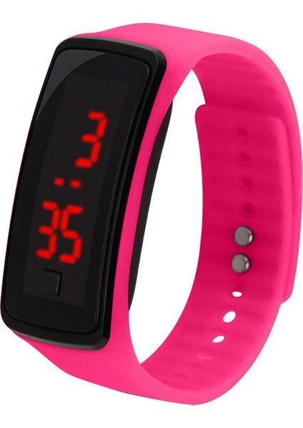 L Spor Izle Elektronik LED Dijital Saat Jöle Ultra-Ince LED Saat Erkekler Kadınlar Için Kare Ekran Spor Izle Relogio Masculino (Yurt Dışından)