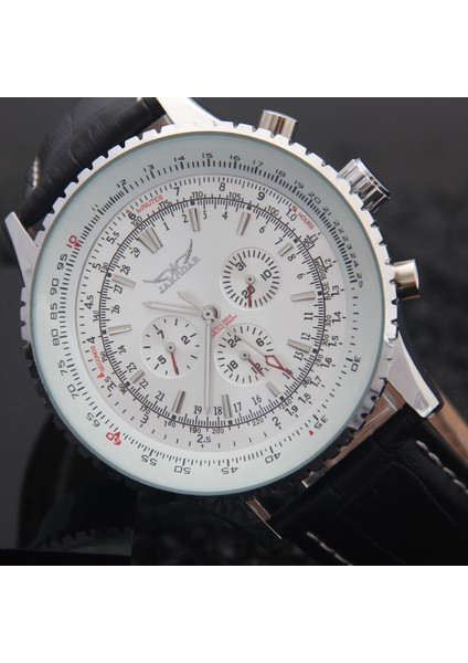 Whitebox Forsınıng Lüks Mekanik Saatler Erkekler Klasik Otomatik 6 Pin Takvim Büyük Arama Kayışı Kol Saati Montre Homme Relojes Suizos (Yurt Dışından) fiyatları