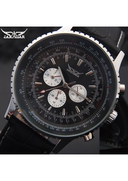 Whitebox Forsınıng Lüks Mekanik Saatler Erkekler Klasik Otomatik 6 Pin Takvim Büyük Arama Kayışı Kol Saati Montre Homme Relojes Suizos (Yurt Dışından) indirimleri