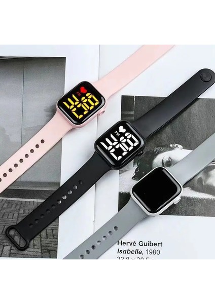 Pembe Sarı Erkek Saati LED Dijital Saat Erkekler Kadınlar Için Spor Ordu Askeri Silikon Izle Elektronik Horoz Hodinky Reloj Hombre 2021 Yeni (Yurt Dışından)