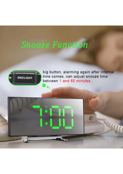 TYPE11 Dijital Çalar Saat Masaüstü Izle Çocuklar Için Yatak Odası Ev Dekor Sıcaklık Erteleme Fonksiyonu Masa Masa Saati LED Saat Elektronik (Yurt Dışından) fırsatları