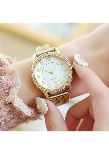 Bir Kadın Saatler Top Marka Lüks Altın Bilezik Izle Taklidi Bayanlar Izle Saat Reloj Mujer Montre Femme Relogio Feminino (Yurt Dışından) fiyatları