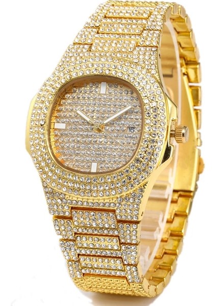 Gül Altın Moda Lüks Bilezik Saatler Kadınlar Için Şık Bayanlar Altın Takvim Kadın Saatler Saat Reloj Mujer Montre Femme Relogio (Yurt Dışından) fiyatları