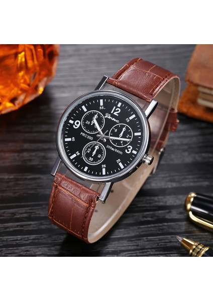 Bb Lüks Moda Erkek Saat Deri Kayış Kuvars Bilek Iş Izle Basit ve Şık Elbise Kol Saati Mavi Cam Erkek Saati (Yurt Dışından) modelleri