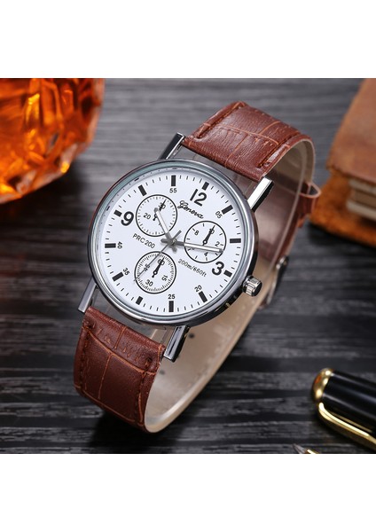 Bb Lüks Moda Erkek Saat Deri Kayış Kuvars Bilek Iş Izle Basit ve Şık Elbise Kol Saati Mavi Cam Erkek Saati (Yurt Dışından) indirimleri