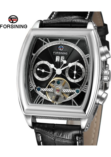 06 Forsınıng Alaşım Mekanik Izle Basit Volan Çift Halkalı Mekanik Saat Takvim Kemer Izle Siyah Saat (Yurt Dışından) fiyatları