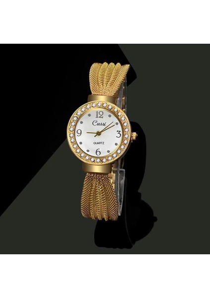 Gül Altın Lüks Taklidi Bilezik Izle Kadın Gül Altın Örgü Kadın Saatler Moda Çelik Bayanlar Kol Saati Kuvars Saat Montre Femme (Yurt Dışından) indirimleri