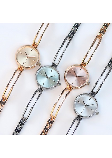 Yeşil Basit Moda Kadın Saatleri Minimalist Lüks Alaşım Bayanlar Bilezik Izle Küçük Mücevher Izle Kuvars Kol Saatleri Montre Femme (Yurt Dışından) modelleri