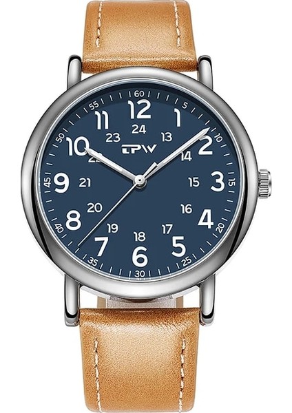 Mavi Weekender 40MM Casual Erkek Saat Pu Deri Kayış Japonya Hareketi Hafta Sonu Elbise (Yurt Dışından)