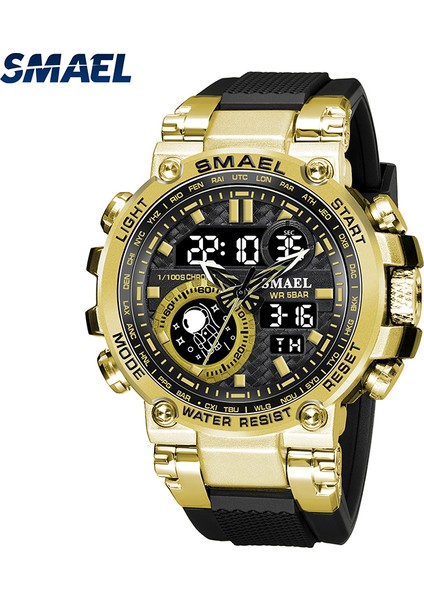 Armygreen Smael Spor Saat Erkekler Askeri Izle Dijital Kuvars 1803B Erkekler Izle Su Geçirmez 50 M Yüzme Alock Saat Ordu Erkekler Kol Saatleri (Yurt Dışından) fiyatları