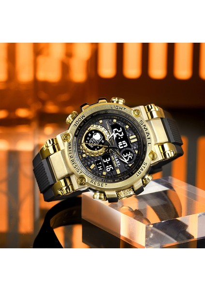 Armygreen Smael Spor Saat Erkekler Askeri Izle Dijital Kuvars 1803B Erkekler Izle Su Geçirmez 50 M Yüzme Alock Saat Ordu Erkekler Kol Saatleri (Yurt Dışından) fırsatları