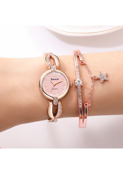 Stil 5 Reloj Mujer Kadınlar Lüks Taklidi Bilezik Izle Bayanlar Moda Rahat Küçük Kadran Kuvars Kol Saati Relogio Feminino Montre (Yurt Dışından) fırsatları