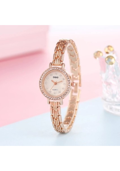 GD1034 Beyaz Moda Kadın Saatler Gül Altın Lüks Paslanmaz Çelik Nitelikleri Küçük Bayanlar Kol Saatleri Elmas Kadın Bilezik Izle Hediyeler (Yurt Dışından) fırsatları
