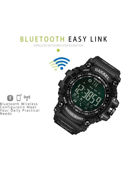 Armygreen Smael Erkek Chronograph Saatler Spor Erkek Saat Durdurma Ordu Askeri Izle Erkekler Çok Fonksiyonlu Su Geçirmez LED Dijital Saat Adam Için (Yurt Dışından)