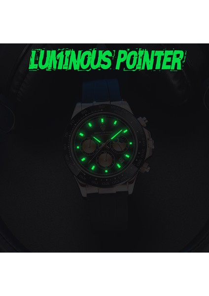 Gümüş Siyah Lıge Erkekler Izle Lüks Saatler Erkek Chronograph Kol Saatleri Erkekler Için Moda Su Geçirmez Kuvars Izle Spor Saat Reloj Hombre + Kutu (Yurt Dışından) indirimleri