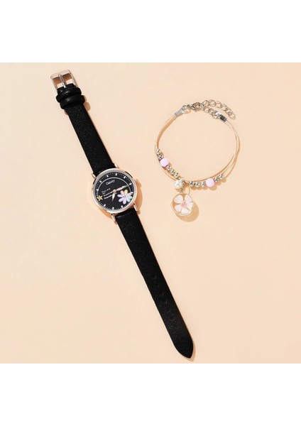 Yeşil Gaiety Marka Lüks Moda Bilezik Izle Kadın 2 Adet Set Bayanlar Kol Saati Saatler Kadınlar Kız Için Relogio Feminino Reloj Mujer (Yurt Dışından)