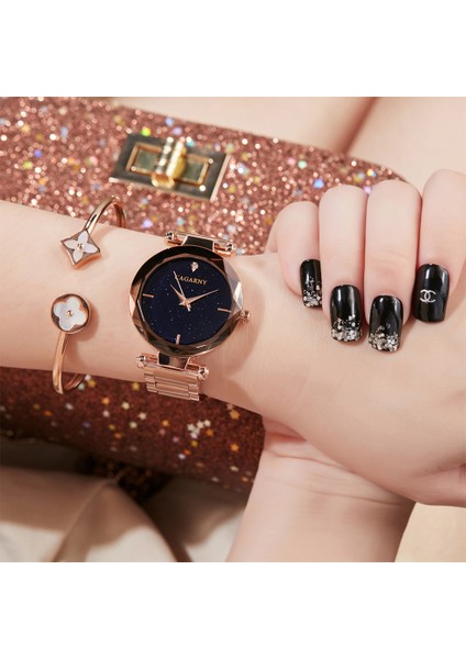 Mor Cagarny Lüks Elmas Kadın Kol Saati Bayanlar Gül Altın Çelik Bilezik Izle Yıldızlı Gökyüzü Kuvars Izle Kadın Saat Reloj Mujer (Yurt Dışından) fiyatları