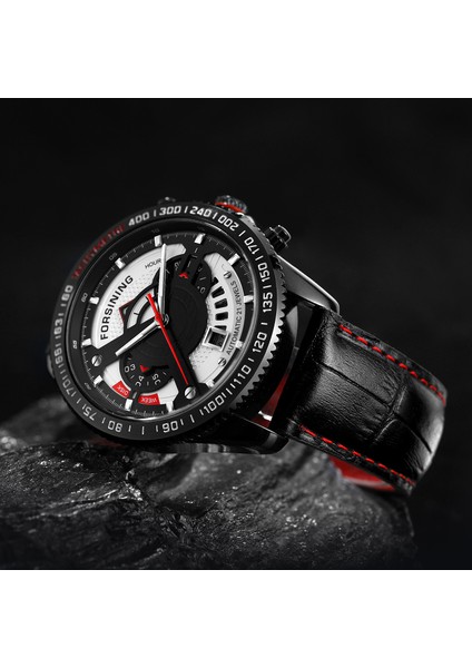 Kutu ile Siyah Reloj Hombre 2022 Yeni Forsining Erkek Saatler Lüks Moda Tasarımcısı Marka Otomatik Gün Tarihi Otomatik Mekanik Saatler Erkekler Saat (Yurt Dışından)