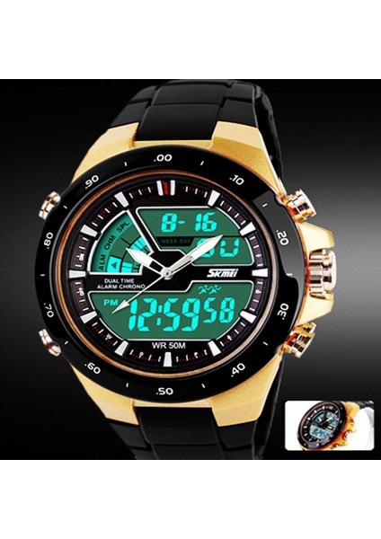 Mavi Skmei Erkekler Spor Saatler Askeri Rahat Spor Erkek Saati Kuvars-Izle Su Geçirmez Silikon Saat Erkek S Şok Relogio Masculino (Yurt Dışından) fiyatları