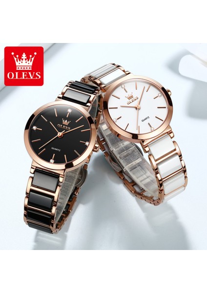 Beyaz Olevs Kadınlar Sıcak Satış Moda Lüks Kadın Saatler Kadın Bilezik Izle Moda Üst Marka Kuvars Izle Relogio Feminino (Yurt Dışından) fiyatları