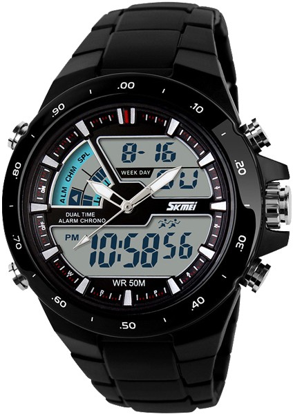 Mavi Skmei Erkekler Spor Saatler Askeri Rahat Spor Erkek Saati Kuvars-Izle Su Geçirmez Silikon Saat Erkek S Şok Relogio Masculino (Yurt Dışından) fırsatları