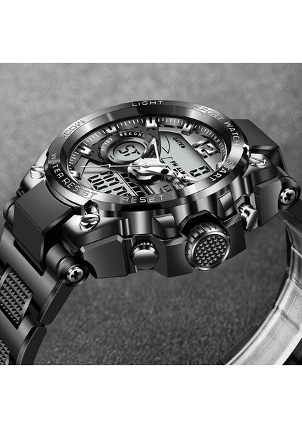 Siyah Altın Lıge Erkekler Askeri Saatler Üst Marka 50 M Su Geçirmez Kol Saati LED Çalar Saat Spor Izle Erkekler Spor Dijital Saat Reloj Hombre (Yurt Dışından) fiyatları