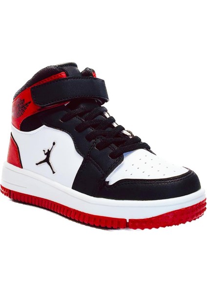 Haykat Jordan Siyah Kırmızı Beyaz Unisex Çocuk Bilekli Spor Ayakkabı fiyatları