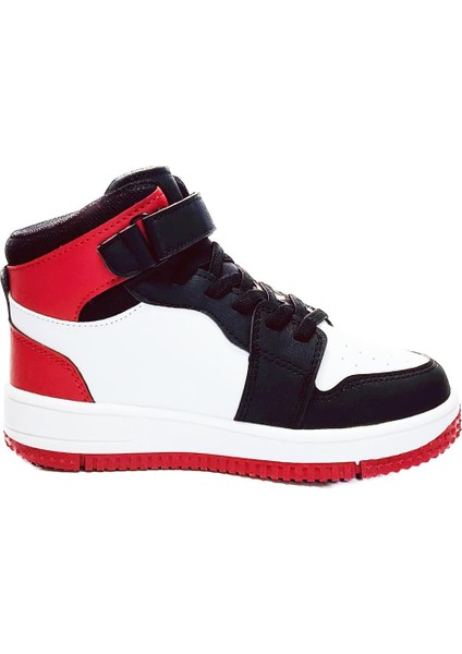 Haykat Jordan Siyah Kırmızı Beyaz Unisex Çocuk Bilekli Spor Ayakkabı modelleri