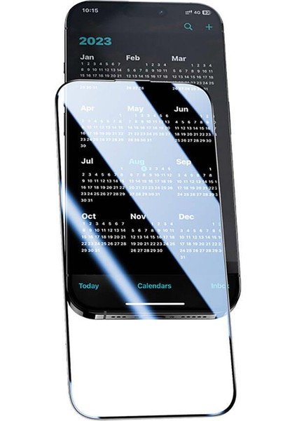 iPhone 14 Plus Uyumlu Ges Serisi Anti Reflective Hardness Temperli Cam Ekran Koruyucu