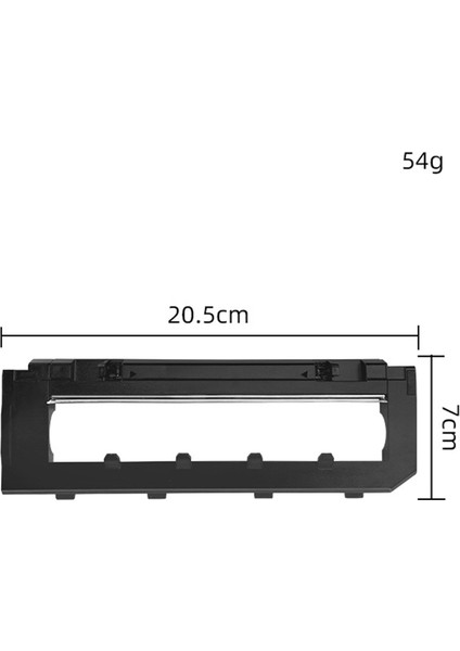 Roborock S7 Max Uyumlu Ana Fırça Alt Kapağı - Siyah