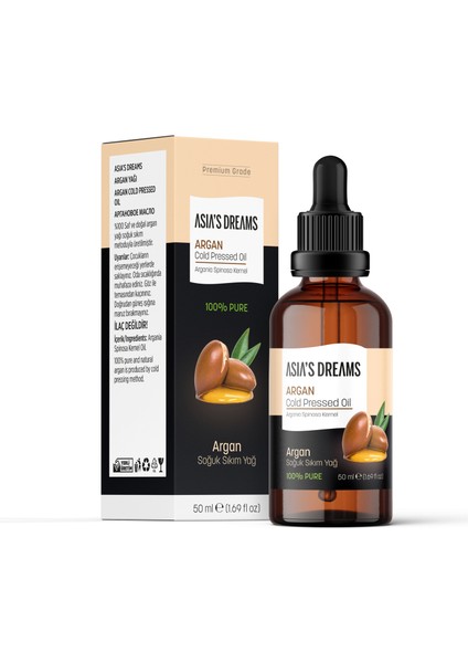 Argan Soğuk Sıkım Yağ 50 ml