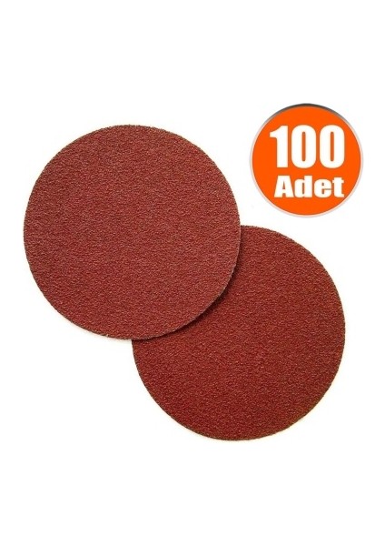 UGR 100 Adet Cırt Zımpara 125 mm Spiral Taşlama 40 Kum