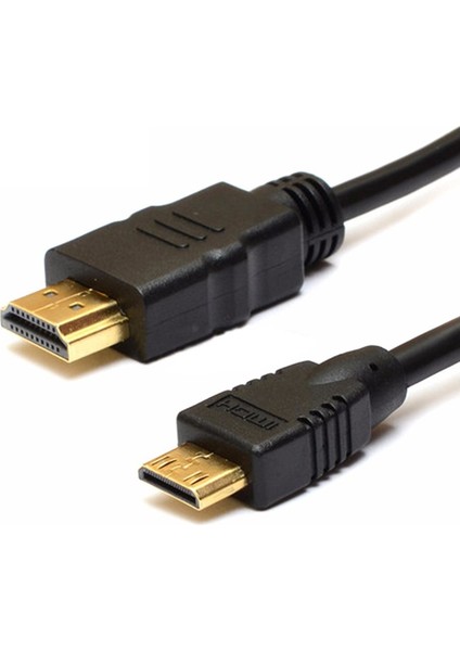 1.5mt Mini HD to HDMI KABLO - BİR UCU MİNİ DİĞER TARAFI STANDART HD KABLO