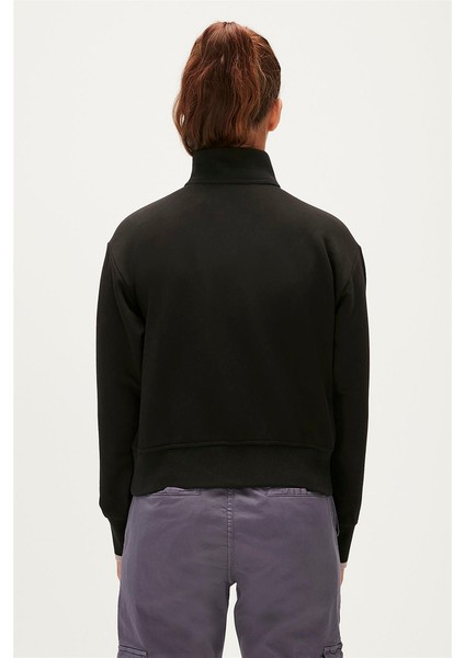 Zoe Half-Zıp Sweatshırt Lacivert Kadın Sweatshirt