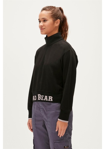 Zoe Half-Zıp Sweatshırt Lacivert Kadın Sweatshirt