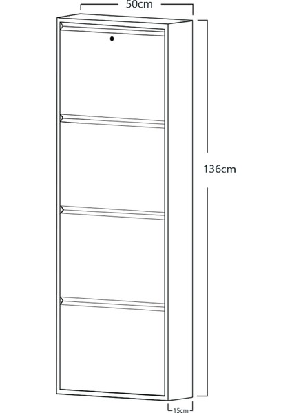 4'lü Kilitlenebilir Metal Ayakkabılık indirimleri