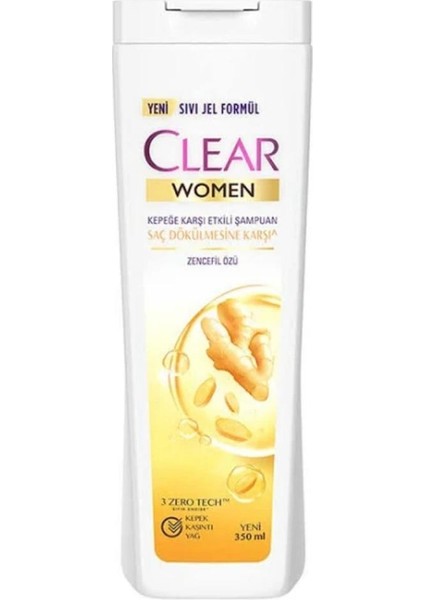 2'Li Clear Şampuan 350 Ml. Women Saç Dökülmelerine Karşı