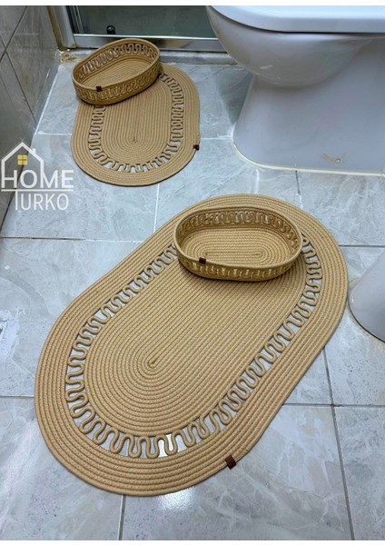 2'Li Takım Jüt, Hasır, Paspas, Banyo Paspası, Banyo Paspas Takımı Ve Banyo Sepeti fiyatları