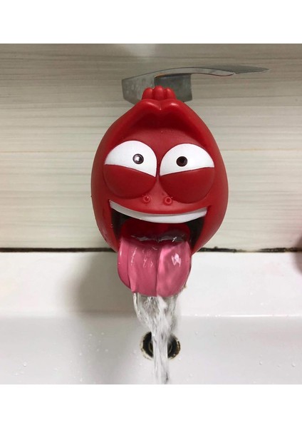 Karikatür Figürlü Lavabo Musluk Başlığı - Kırmızı (Yurt Dışından) modelleri