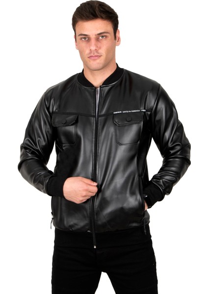 Cepli Fermuar Detayli Suni Deri Erkek Kolej Mont 23020660 indirimleri