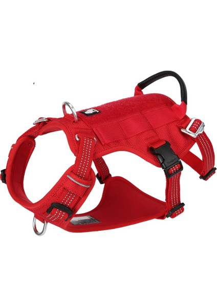 Tactical Kırmızı Köpek Göğüs Tasması