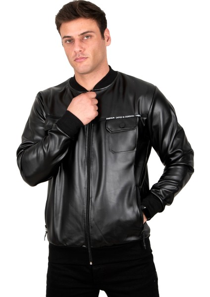 Cepli Fermuar Detayli Suni Deri Erkek Kolej Mont 23020660 fırsatları